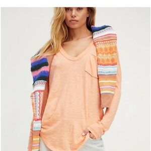 Free People Betty Scoop Neck Long Sleeve Top